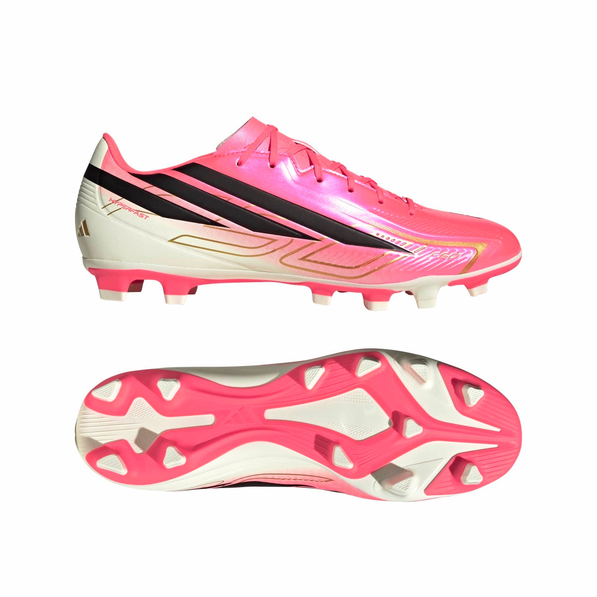 adidas Adult F50 Hyperfast Club Firm Ground / Multi Ground Soccer Cleats-9
