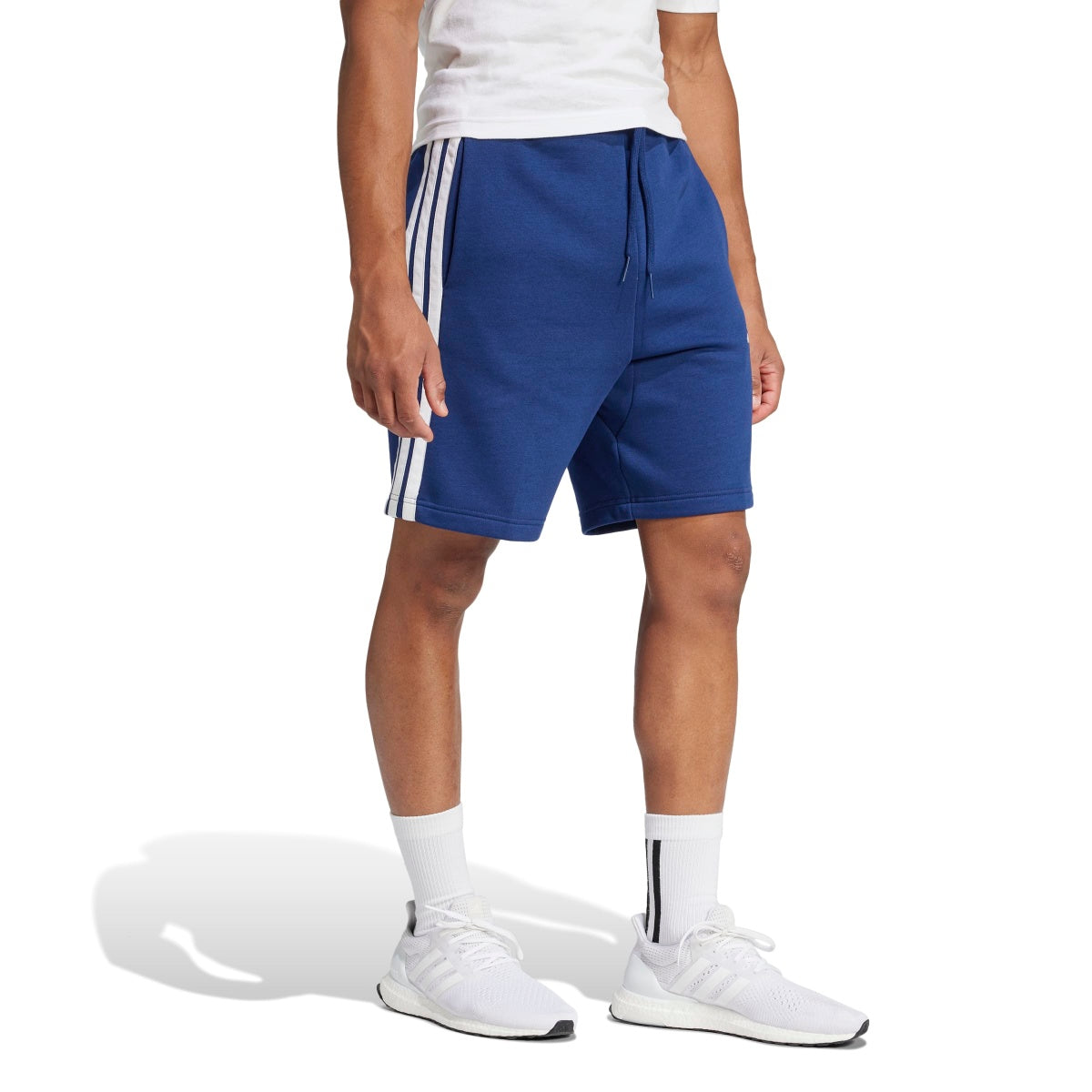 adidas Men's Essentials Three Stripes Fleece Shorts-5