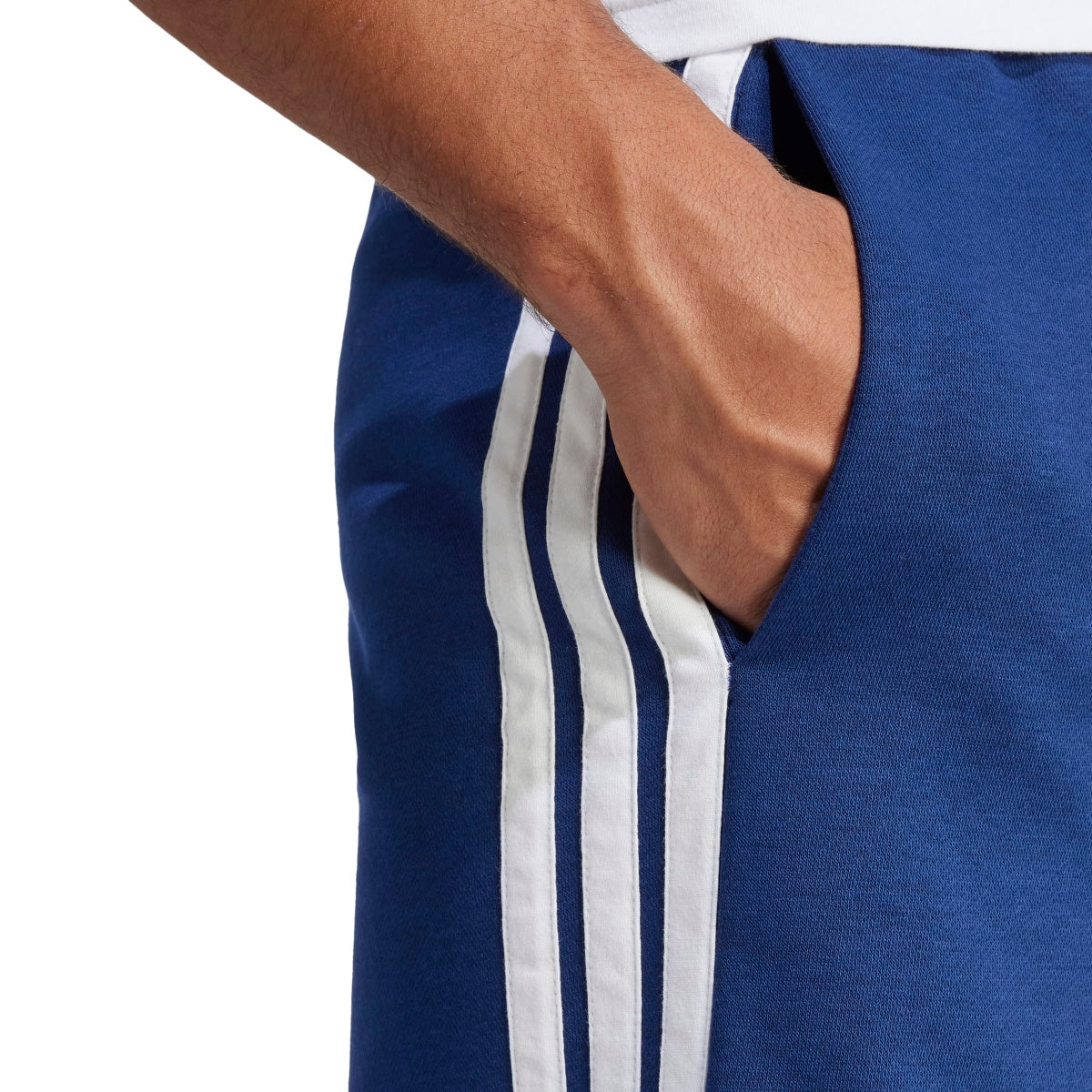 adidas Men's Essentials Three Stripes Fleece Shorts-7