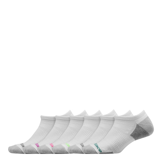 New Balance Cushioned No Show Socks 6 Pack