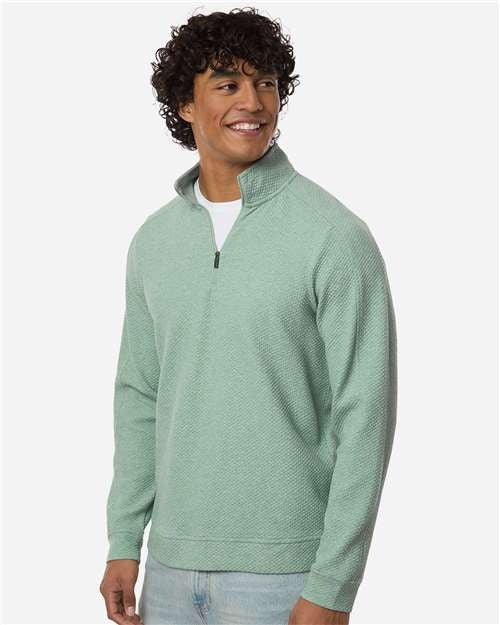 North End Men's Spirit Textured Quarter-Zip Pullover-4