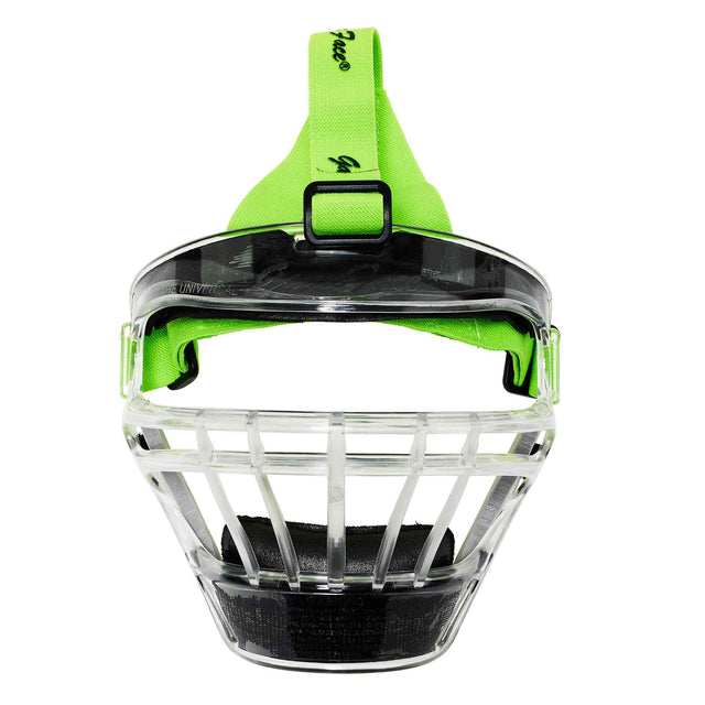 Universal GameFace Softball Fielder's Mask(Clear,Lime,Medium)