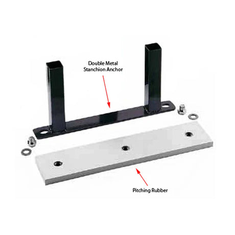 Markwort Movable Pitching Rubber and Double Metal Stanchion Anchor Regulation