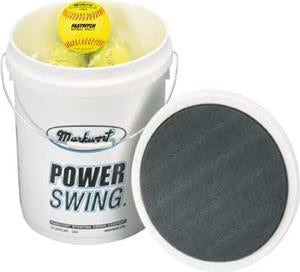 Markwort 18 SK12Y Softballs with Markwort Ball Bucket