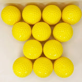 Markwort Pitching Machine Balls with Dimples - 9" Yellow - Dozen-2