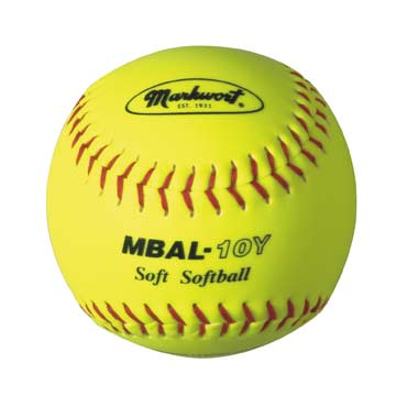 Markwort Soft 10" Yellow Softball - Dozen