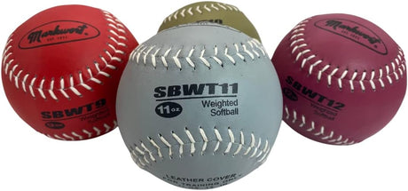 Markwort Weighted Softballs Set - 9-10-11-12 oz.-2