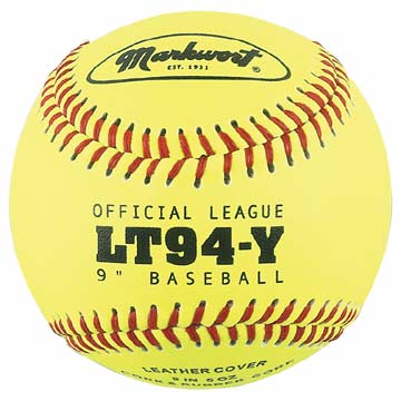 Markwort Yellow Leather Cover 9" Baseball