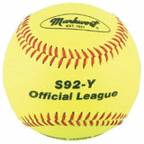 Markwort Syn Cover Cork/Rubber Core Yellow Baseball