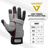 Varo Adult Padded Batting Gloves - Pair-4