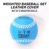 Markwort Weighted Baseball Set - Leather Cover 7-8-9-10-11-12 oz.-2