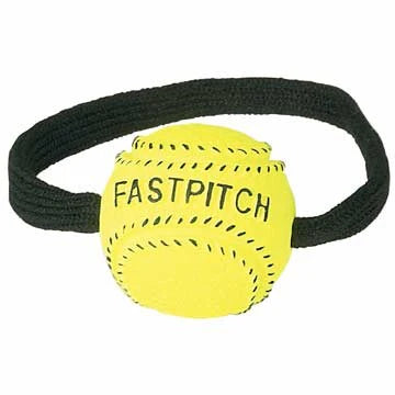 Markwort Yellow Ball Fastpitch Zipper Pull