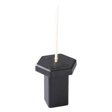 Markwort Black Base Plug with White Indicator - 4 Pack-2