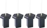 Markwort Black Base Plug with White Indicator - 4 Pack-3