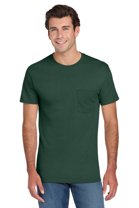 JERZEES Men's Dri-Power 50/50 Cotton/Poly Pocket T-Shirt 29MP Mens Apparel Shirts & Tops