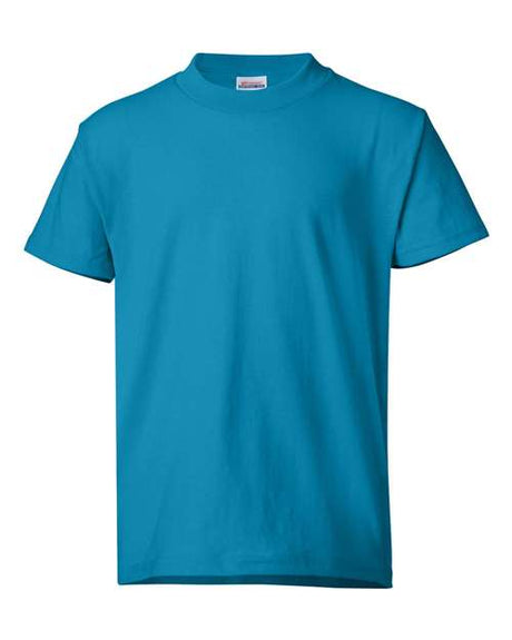 Hanes Youth EcoSmart 50/50 Cotton/Poly T-Shirt Youth Apparel Shirts & Tops