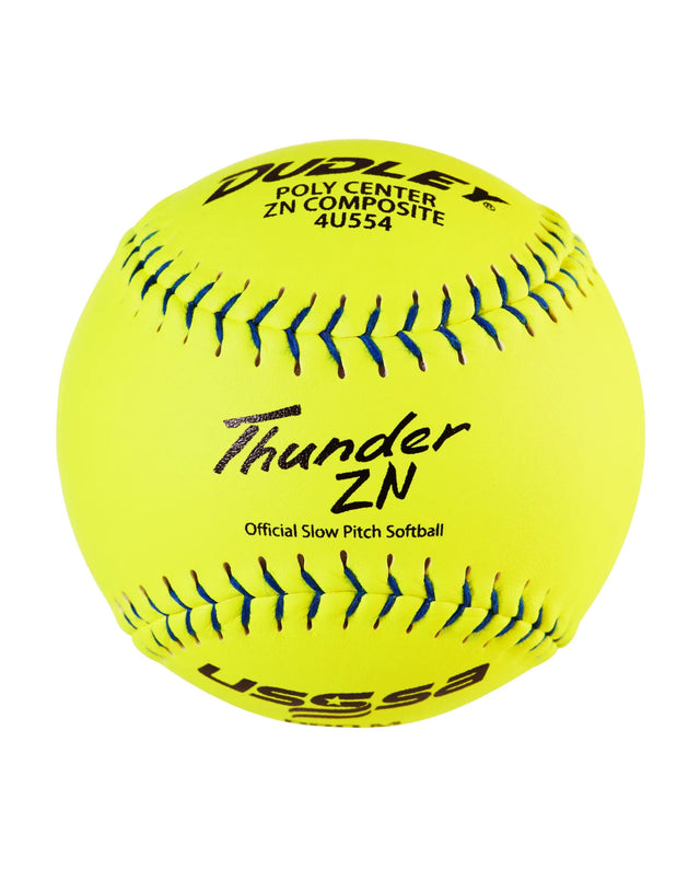 Dudley One Dozen 12" USSSA Thunder ZN Pro-M Stamp Slowpitch Softballs