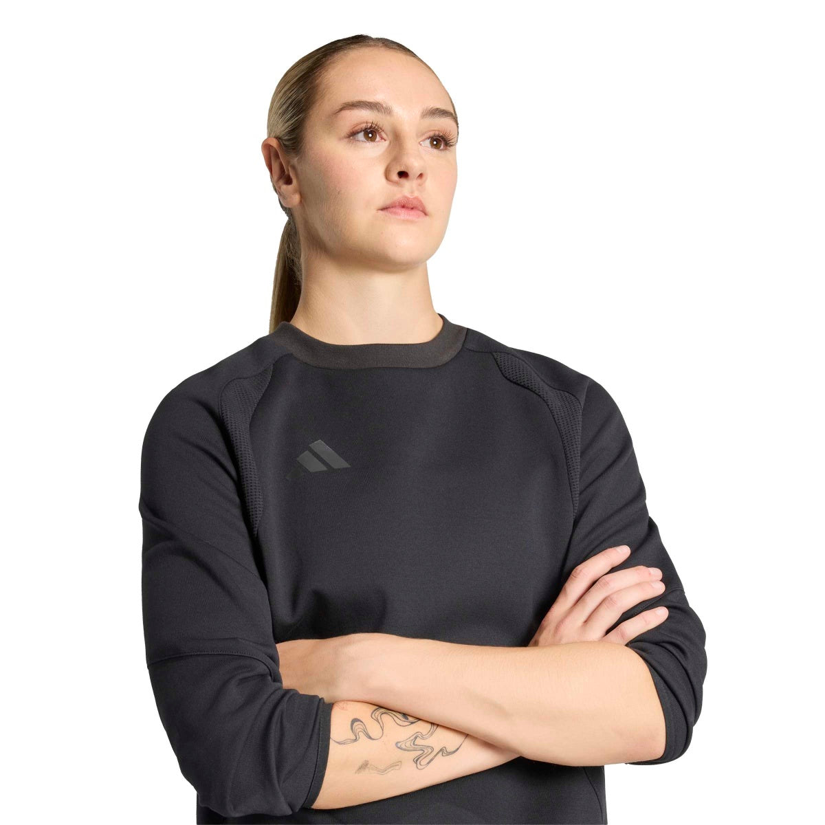 adidas Women's Tiro Travel Crew Sweatshirt-5