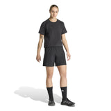 adidas Women's Tiro Travel Woven Shorts-4