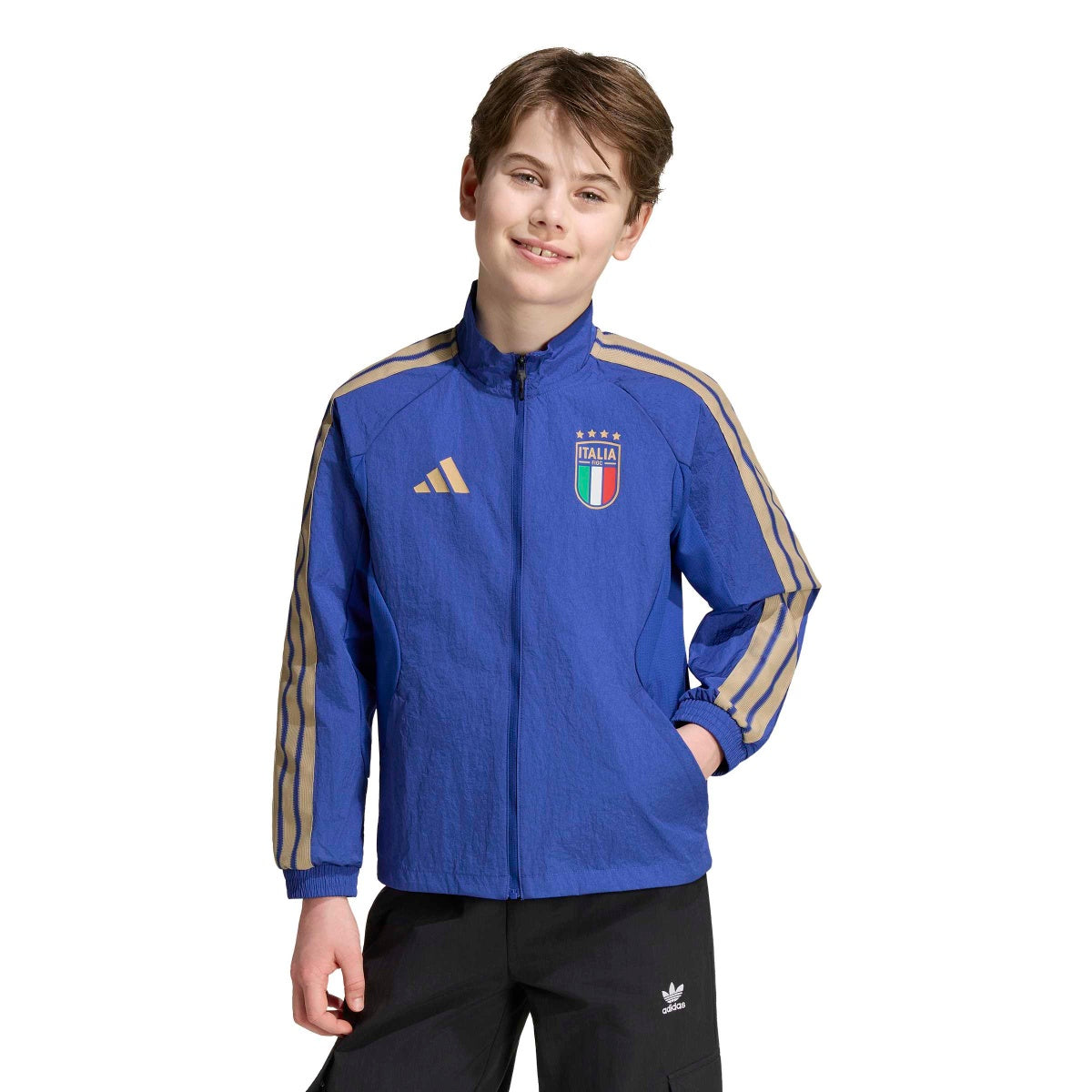adidas Youth Italy Home Anthem Jacket-2