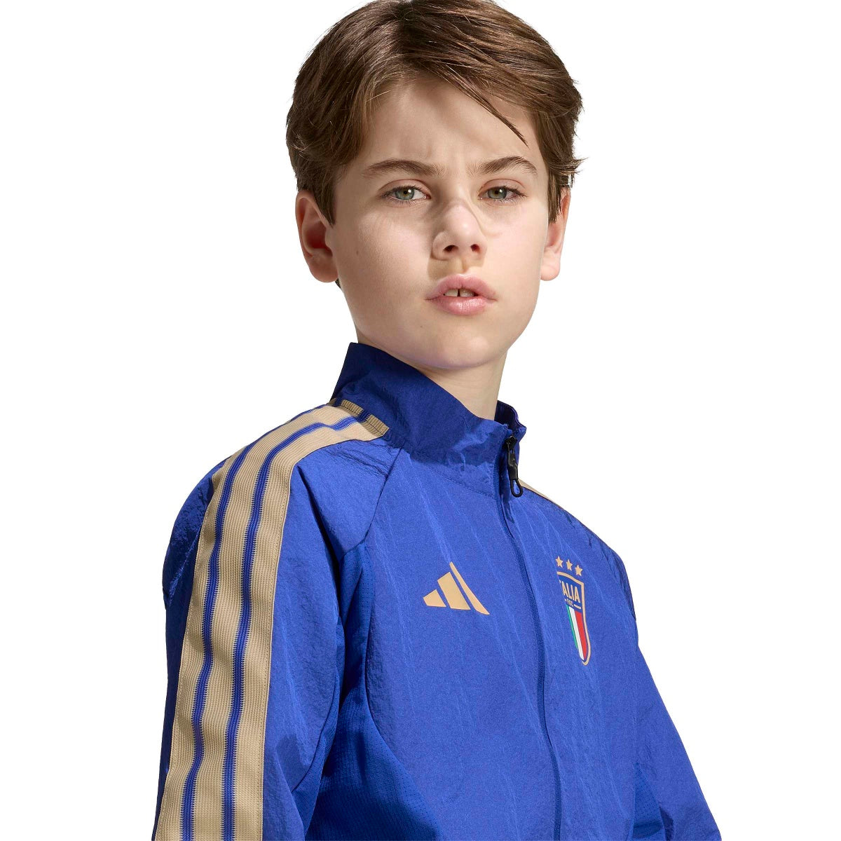 adidas Youth Italy Home Anthem Jacket-4