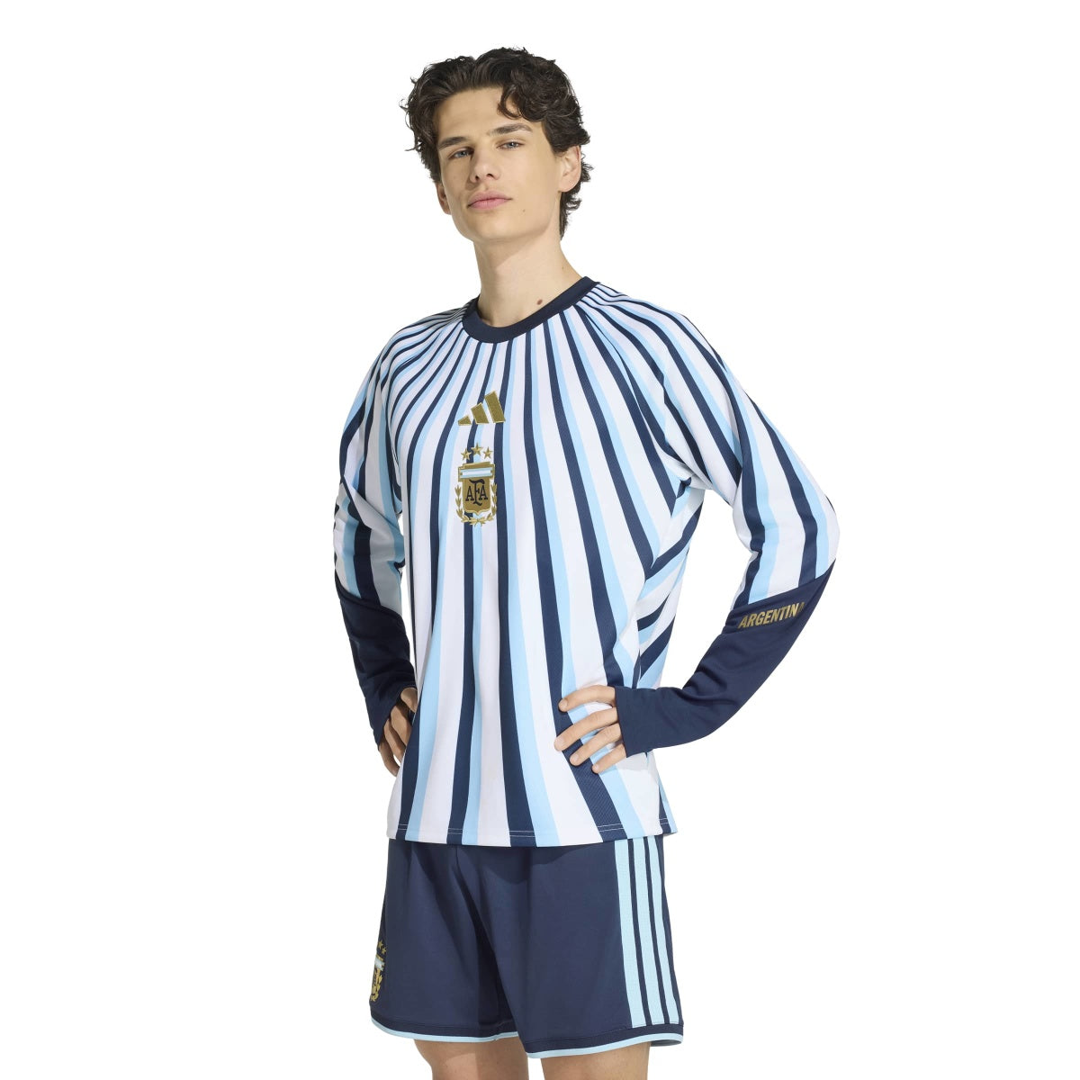 adidas Men's Argentina 26 Home Prematch Warm Top-2