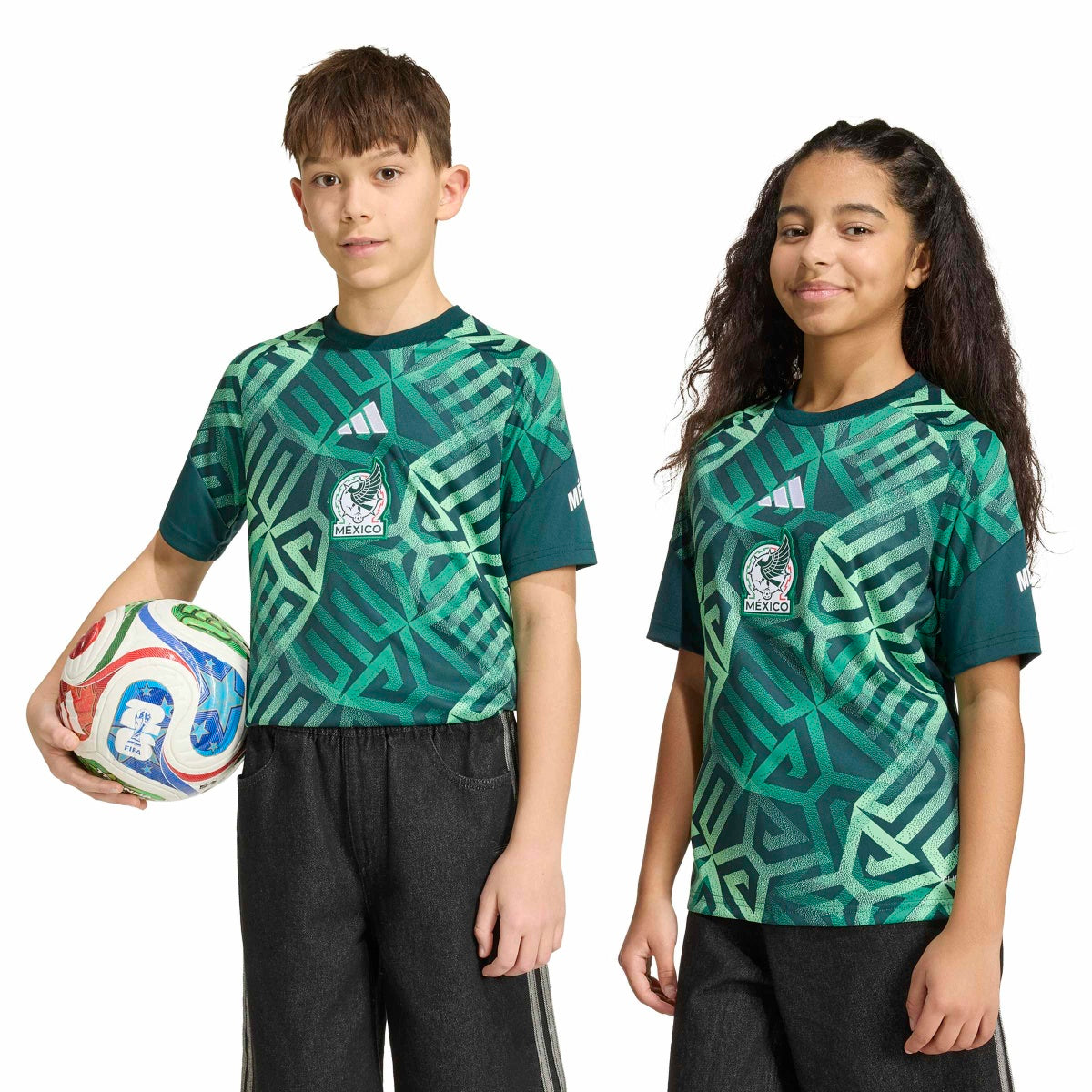 adidas Youth Mexico 26 Home Pre Match Jersey-9