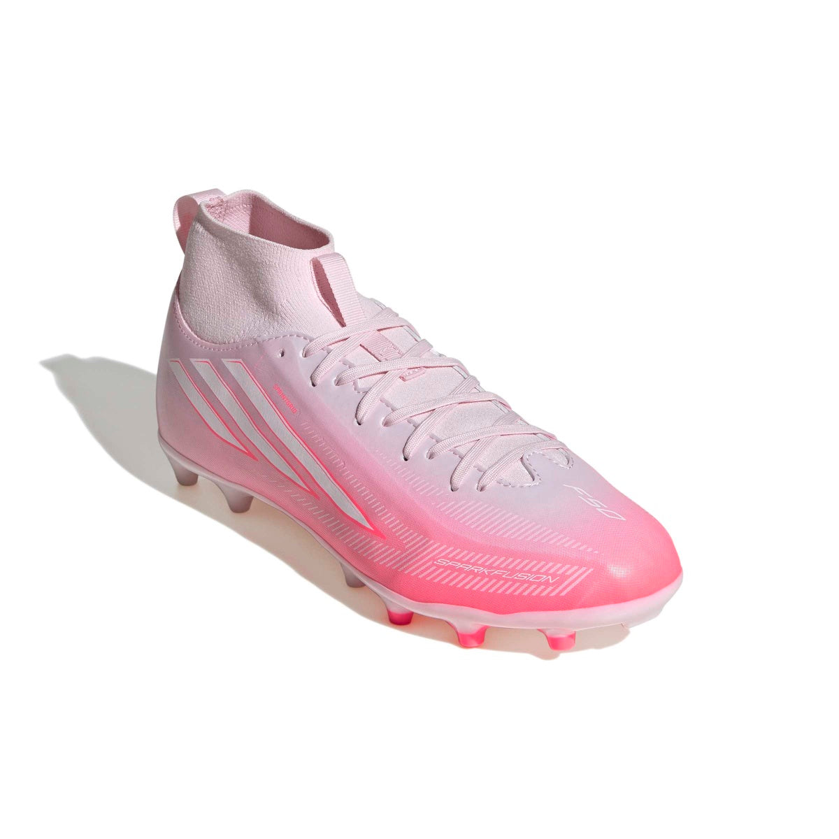 7/8 adidas Youth F50 Sparkfusion League Mid Cut Firm Ground / Artificial Grass Football Cleats-5