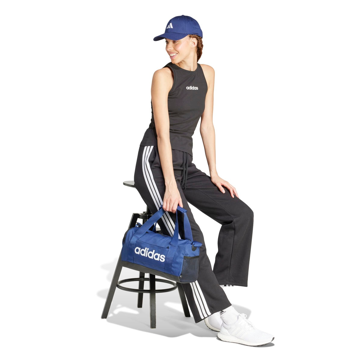 adidas Women's Essentials Linear Slim Cotton Tank-5