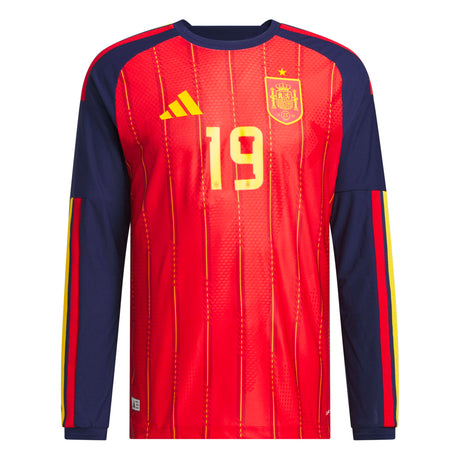 adidas Men's Spain 26 Home Authentic Long Sleeve Jersey-1
