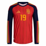adidas Men's Spain 26 Home Authentic Long Sleeve Jersey-6