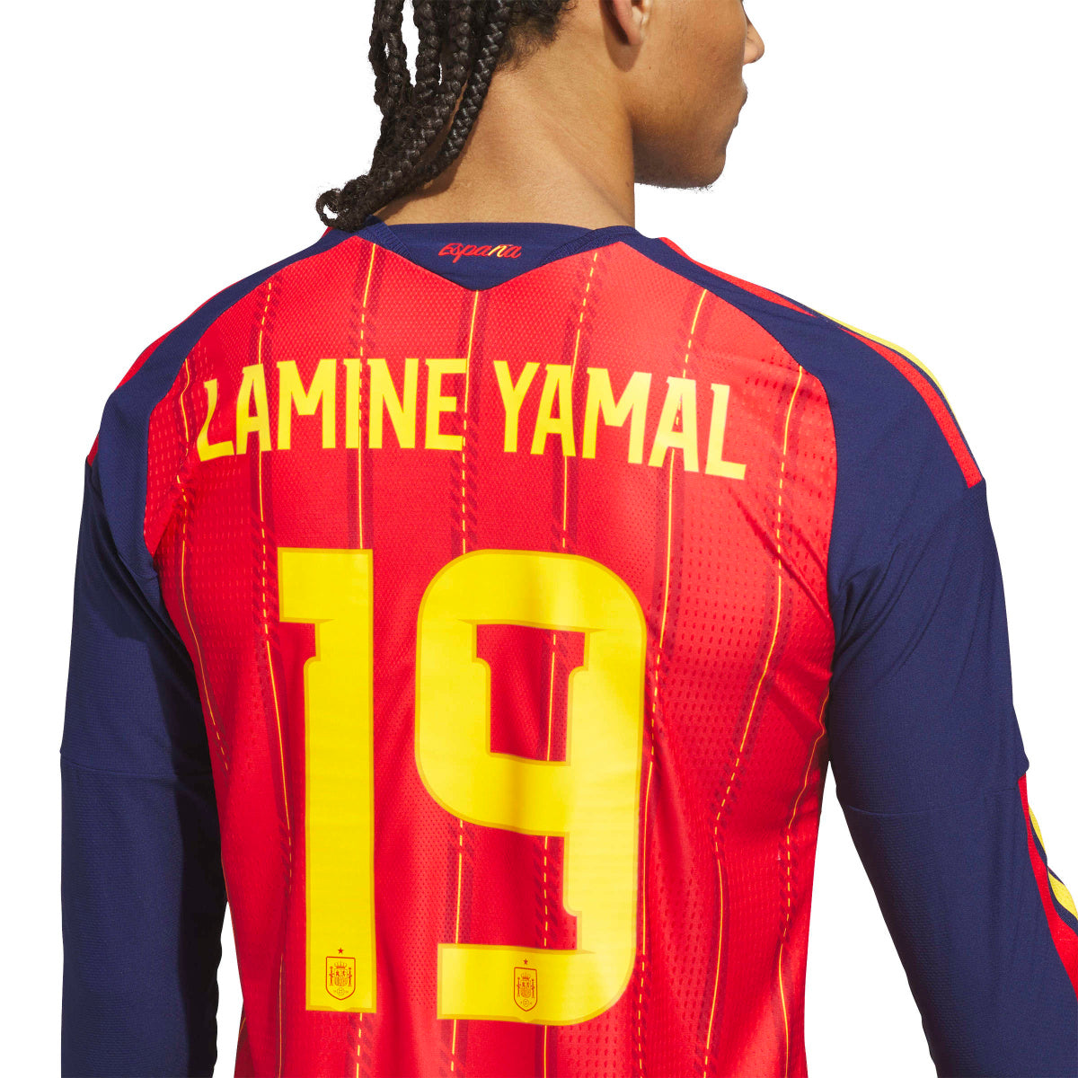 adidas Men's Spain 26 Home Authentic Long Sleeve Jersey-4