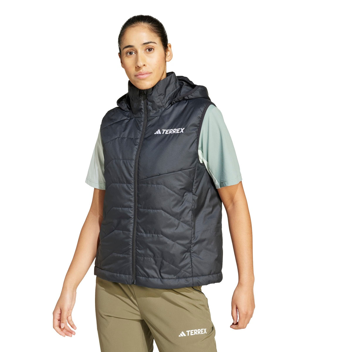 adidas Women's Terrex Multi Climawarm Insulated Hooded Vest-1