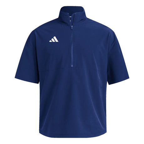 adidas Men's Quarter Zip Woven Short Sleeve Jacket (Tall)-1