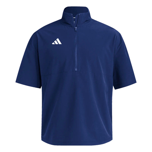adidas Men's Quarter Zip Woven Short Sleeve Jacket (Tall) – League