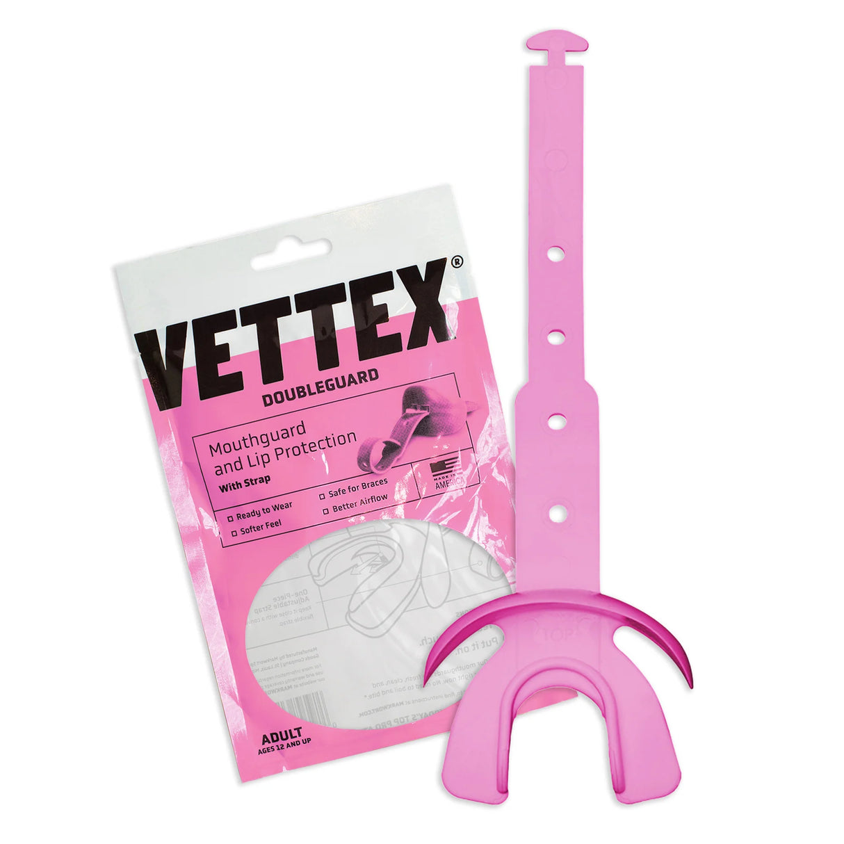 Vettex Adult Doubleguard Mouthguard with Lip Protection-1