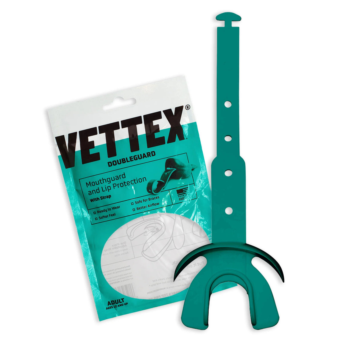 Vettex Adult Doubleguard Mouthguard with Lip Protection-7
