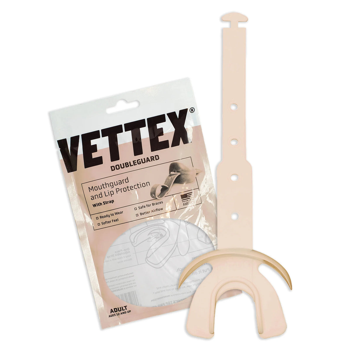 Vettex Adult Doubleguard Mouthguard with Lip Protection-25