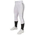 Champro Girl's Tournament Low Rise Softball Pants with Piping-1