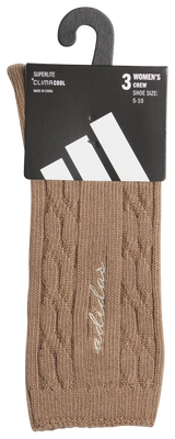 adidas Women's Athletic Cable Knit 3-Pack Crew-7