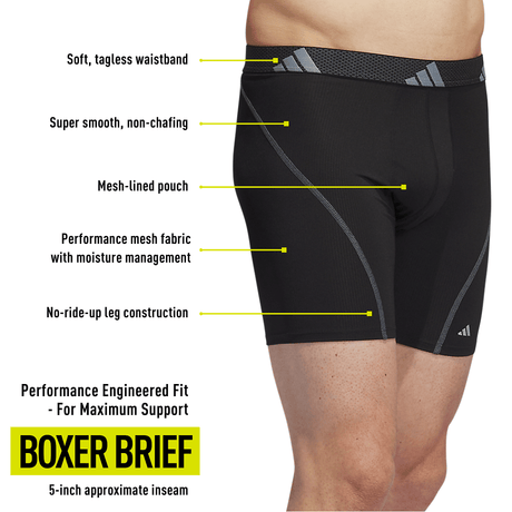 adidas Men's Performance Mesh Big & Tall 3-Pack Boxer Brief-2