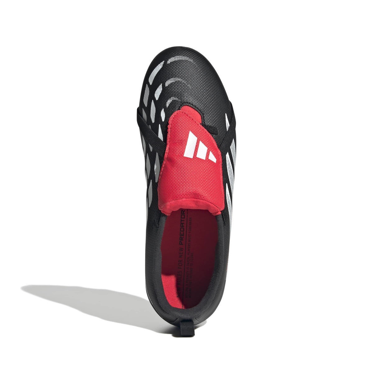 adidas Youth Predator Club Fold-Over Tongue Elastic Laces Firm/Multi Ground Soccer Cleats-3
