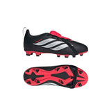 adidas Youth Predator Club Fold-Over Tongue Elastic Laces Firm/Multi Ground Soccer Cleats-9