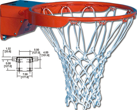 Gared Scholastic Breakaway Rim with Nylon Net-2
