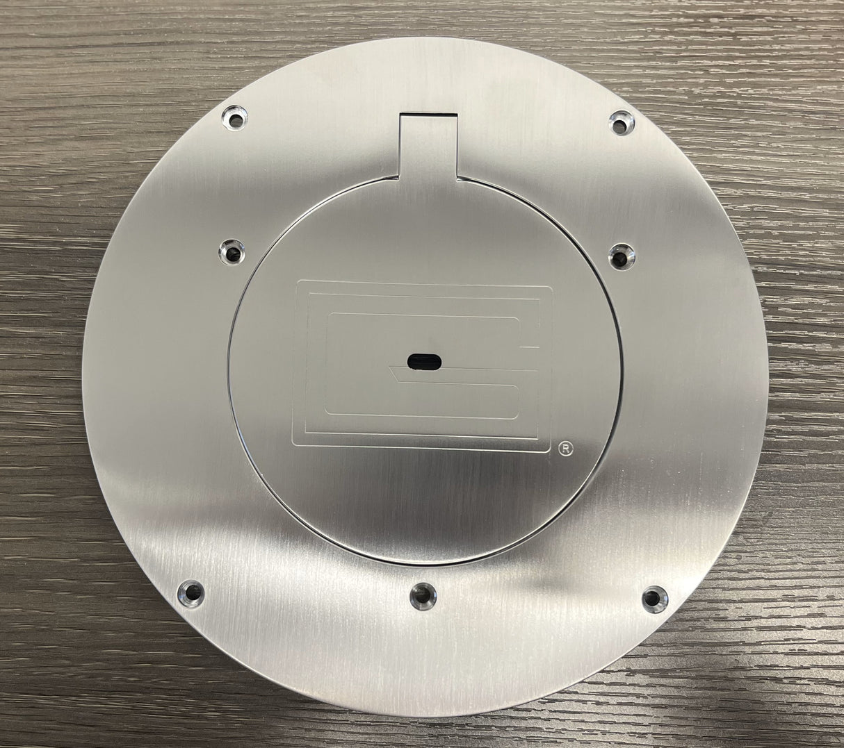 Gared 8 5/8” Chrome Floor Cover Plate - for 3.5" and 4" Sleeves