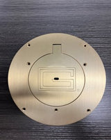 Gared 8 5/8” Brass Floor Cover Plate - for 3.5" and 4" sleeves