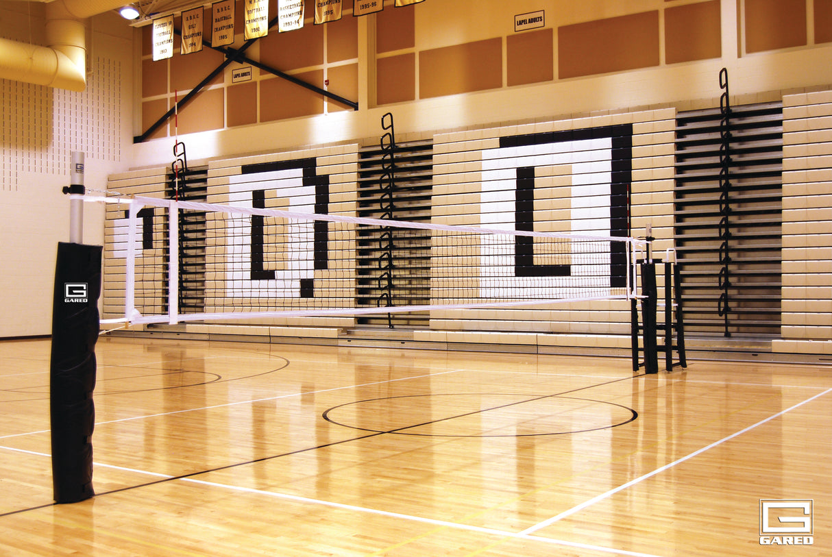 Gared Rallyline Scholastic Aluminum Multi-Sport One-Court Volleyball System-2