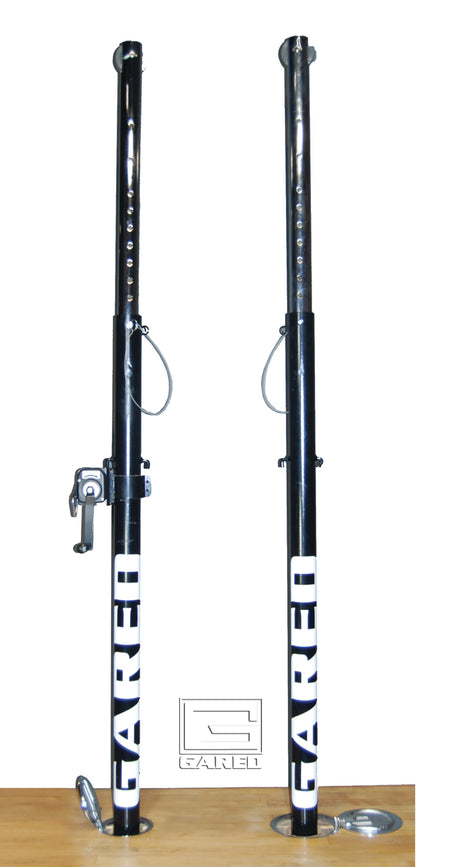 Gared Omnisteel Collegiate Steel Telescopic One-Court Volleyball System-1