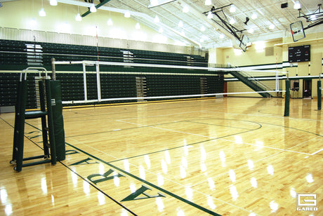 Gared Omnisteel Collegiate Steel Telescopic One-Court Volleyball System-2