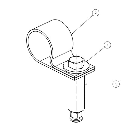 Gared Soccer Goal Backstay Folding Bracket